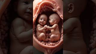 Twins babies inside the womb 👶🤱 #twins #twinsbaby #baby #shorts