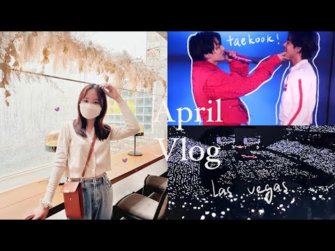 April vlog 💜 BTS PTD On Stage Las Vegas Concert live show #army