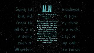 11:11 #trending #1111 #angelicguidance #mindset #numerology #angelicnumbers