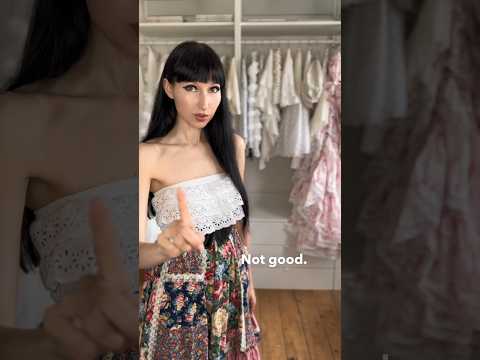 How to style a vintage midi skirt as a dress #shorts