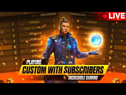 INCREDIBLE IS LIVE FULL MASTI WITH SUBSCRIBER #freefire