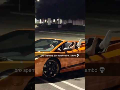 He Spent His Last Dollar on the Lamborghini 😂 #shorts
