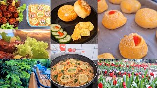 Slow livingvlog |Isilent cookingvlog|fried rice&kabab recipe|| chicken buns ||life in Austria 🇦🇹