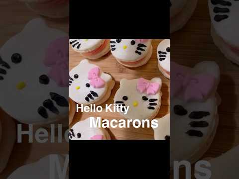 Hello Kitty Macaron for Beginners | Easy and Adorable Macaron Art #shorts