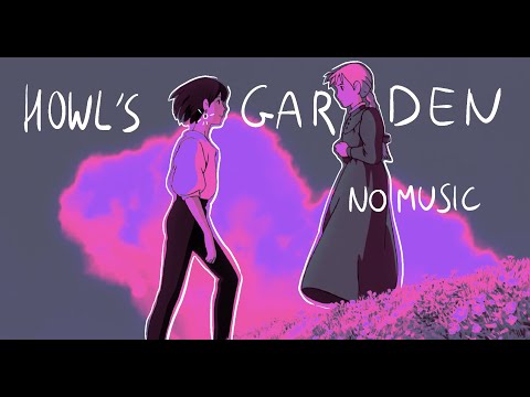 Howl's Garden NO MUSIC ASMR Ambience [ASMR] Sleeping, Studying | birds, wind, castle