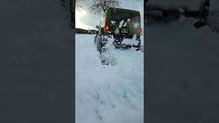 Jeep Wrangler drive deep Snow wheel spin 4x4 off-road axial scx 6 rc car crawler biggest of world