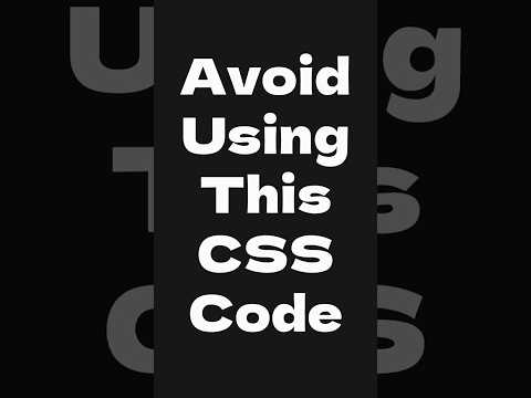 Are You Making This Mistake! Avoid This CSS Mistake #frontend #css
