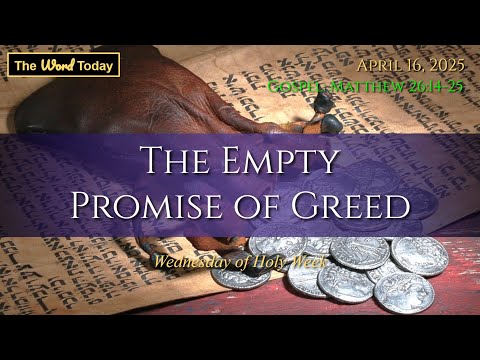 Today's Catholic Mass Gospel and Reflection for April  16, 2025 - Matthew 26:14-25