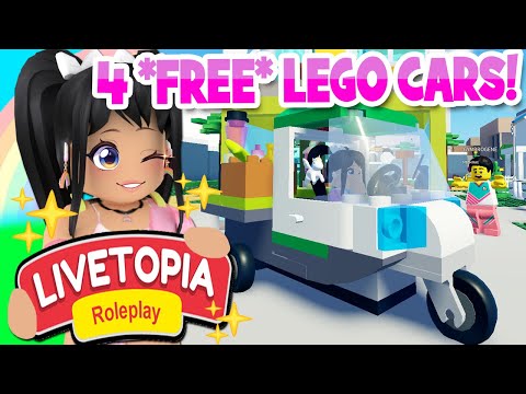 HOW TO GET ALL *4 FREE LEGO VEHICLES* in LIVETOPIA Roleplay (roblox)