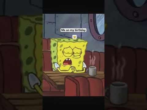 Sponge bob # me on my Birthday #subscribe ￼
