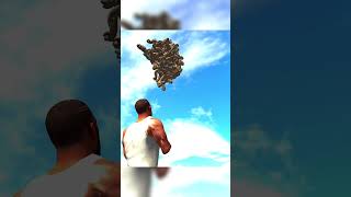 GIANT MONSTER VS FRANKLIN INDIAN BIKE 3D GLITCH 😱🤯 #shorts #gaming #indianbikesdriving3d