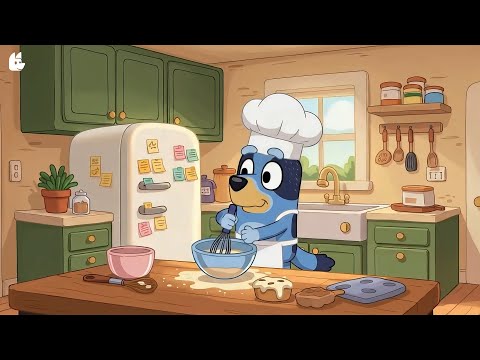 Bluey's Kitchen Adventures 🍳 Comforting Lofi to Ease Your Mind 🌸Soothing Beats for Studying
