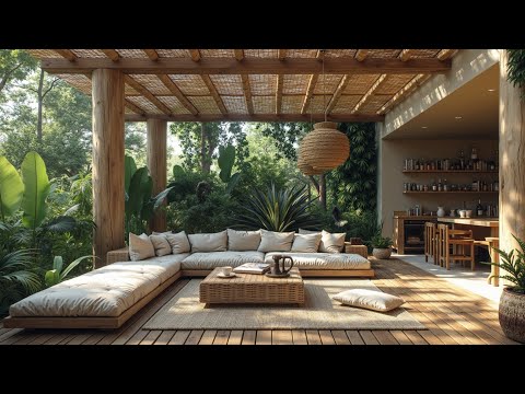 Nature Retreat Comfort | Gentle Jazz Music For Productive Work Flow And Mental Clarity