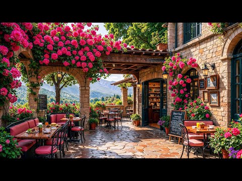 Romantic Garden Café Jazz ☕ Relaxing Jazz & Bossa Nova Background Music for a Peaceful Day