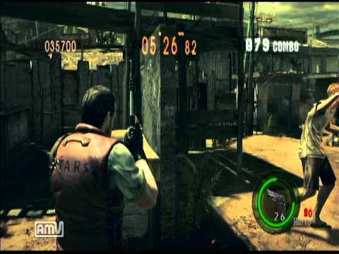Resident Evil 5 Mercenaries Reunion  Public Assembly  集会場 Solo! (713k Score)