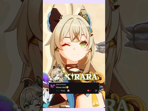 How To Build Kirara In 60 Seconds #genshinimpact #hoyocreators #kirara