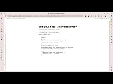 CSS How to make background repeat only horizontally