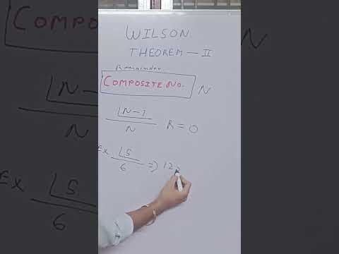 Wilson theorem #ssc #shortsvideo #shorts