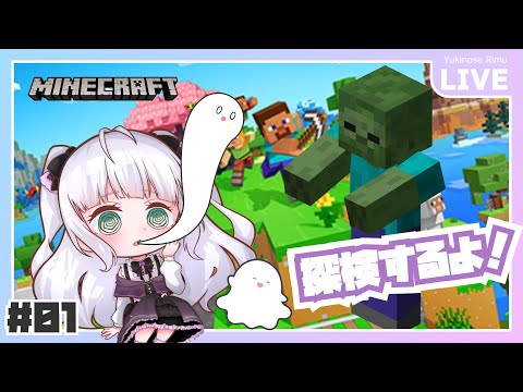 【マイクラ】目指せ探検マスター⛑な初心者マイクラ配信 ⛏01【#minecraft 】