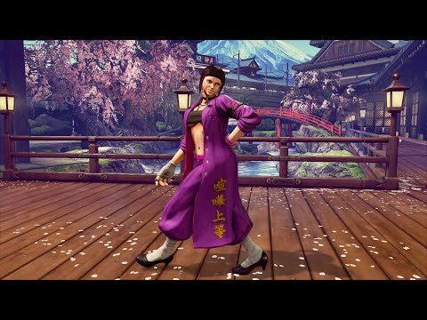 SFV: Juri Spider costume showcase All colors + intro