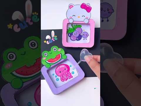 Magic water drop art 🎨 #shorts #tonniartandcraft #love #diy #craft #art #cute