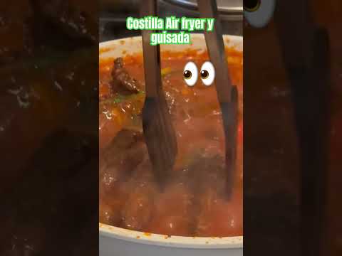 #Costilla Air fryer y guisada más saludable y más deliciosa ven video en el canal