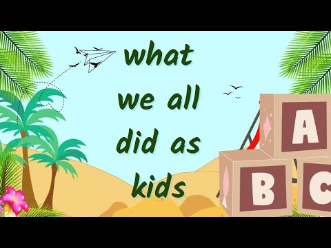 What we all did as kids 🔠#yt🤩