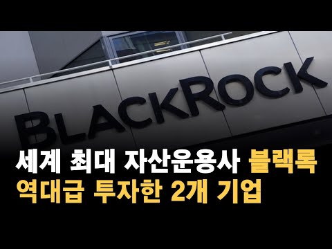 블랙록이 투자하라고 정답을 알려준 기업