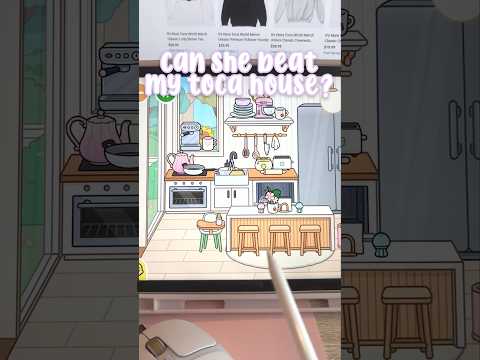 she can beat me but can she beat MY TOCA HOUSE 🤭 #tocaboca