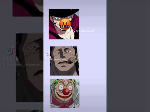To be honest I wanna know what’s he’s saying too😭#onepiece#mihawk#crocodile#buggy