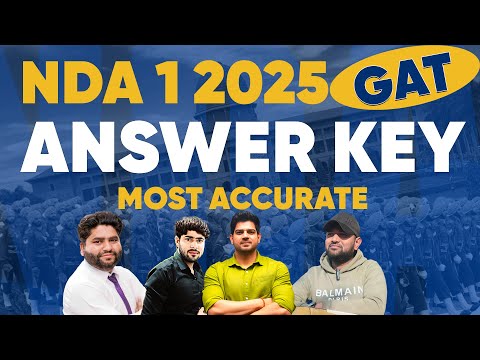 NDA 1 2025 GAT Paper Solution | NDA 1 2025 GAT Answerkey | NDA 1 2025 GAT Cuttoff & Analysis