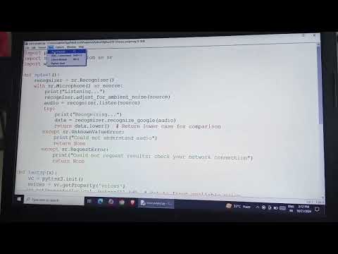 Create An Voice Assistant with Python..@TCYBILL_Technology