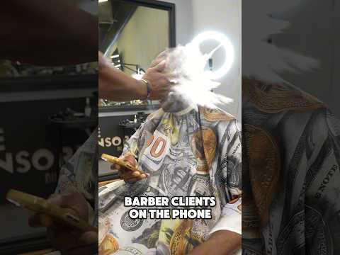 BARBER CLIENTS ON THE PHONE | SHORTS #funny #comedyvideos #comedy #funnyshorts #funnyvideos #barber