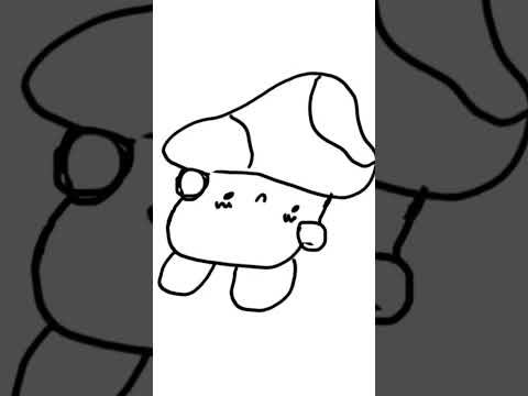 Smile! 😊🍄| smile meme | mushroom peep animation | #cute #smile #animation
