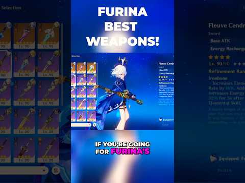 Furina Best Weapons for DMG & Support - Filter Guide | Genshin Impact 5.4