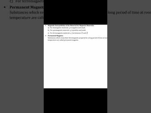 magnetic susceptibility #class12 #cbse #ncert #physics #reels #trendingvideo #physicsclass12 #physic