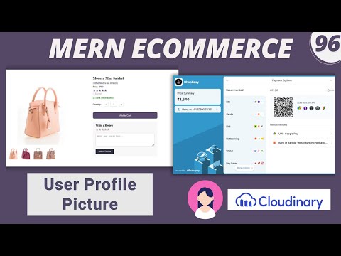 MERN Stack E-Commerce Project #96: Upload User Profile in Cloudinary