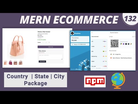 MERN Stack E-Commerce Project #132 : Country, State & City Dropdowns using npm Package