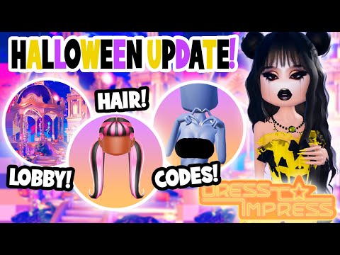 🎀NEW CODES🎀 LOBBY, POSES, HAIR in HALLOWEEN UPDATE | DRESS TO IMPRESS (NEWS)