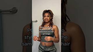 When your go to loc styles don’t hit anymore 😭 #locjourney #locs #naturalhair #shorts