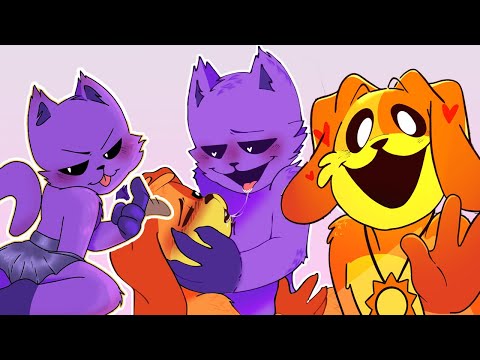 Catnap x Dogday Too Much Love, Not Enough Space! | Poppy Playtime Chapter 4 Comic Dub