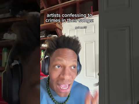 Artists confessing to crimes in their songs #relatable #artist #crime