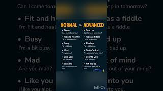 Normal vs advanced english #englishlanguage #advancedenglish #learnenglish @gurkiratsb95