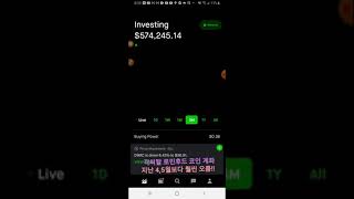 이제 거의 60만달러에 근접한 내 로빈후드 코인 계좌 ! 11.2.2021 #Shorts