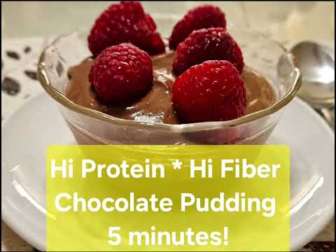 Easy Healthy Chocolate Pudding.  High Fiber. High Protein.  Whole Food. Budget Friendly!