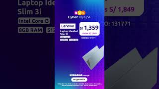 Cyber Days en Hiraoka: ¡Lenovo Slim 3i con 512GB SSD y 8GB RAM en oferta! 💻💸