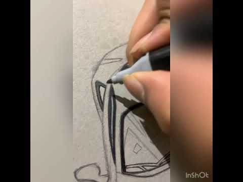 Car sketch realistic