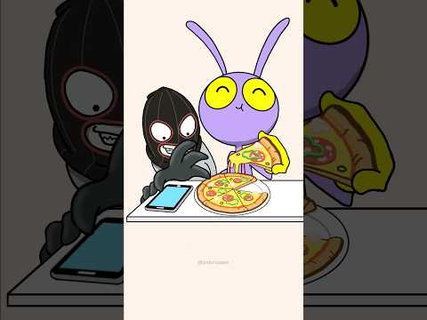 Pizza is Safe!😊but iPhone is...😱The Amazing Digital Circus Jax Funny Animation #shrots #animation