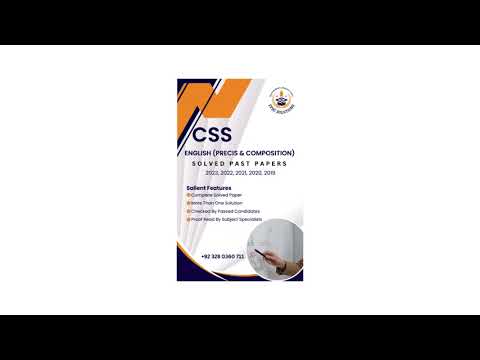 CSS ENGLISH PRECIS & COMPOSITION PAST PAPER 2021 |CSS Pakistan