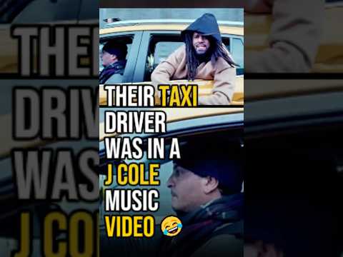 Their taxi driver flexed his J Cole music video cameo 🤣 #shorts #fyp #jcole